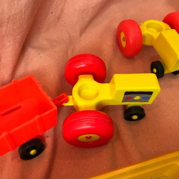 Bundle of vintage Fisher-Price Little People vehicles and Adventure People Safar